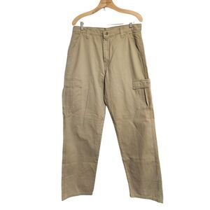 Wrangler Mens Cargo Pants‎ Relaxed Fit Size 34x34 Beige Cotton Blend Casual